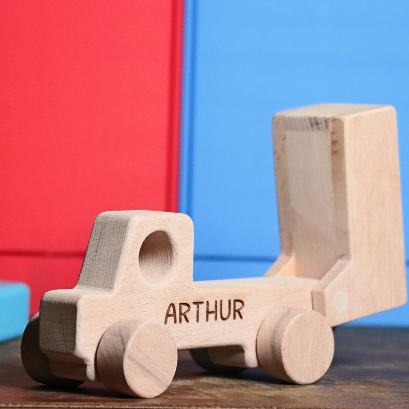 Wooden Dump TRUCK With Name, Dump Truck Toy, Garbage Truck Toy for Boys, WOODEN TOY, Toy Car Gift